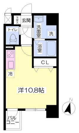 キャッスル弥生町の物件間取画像